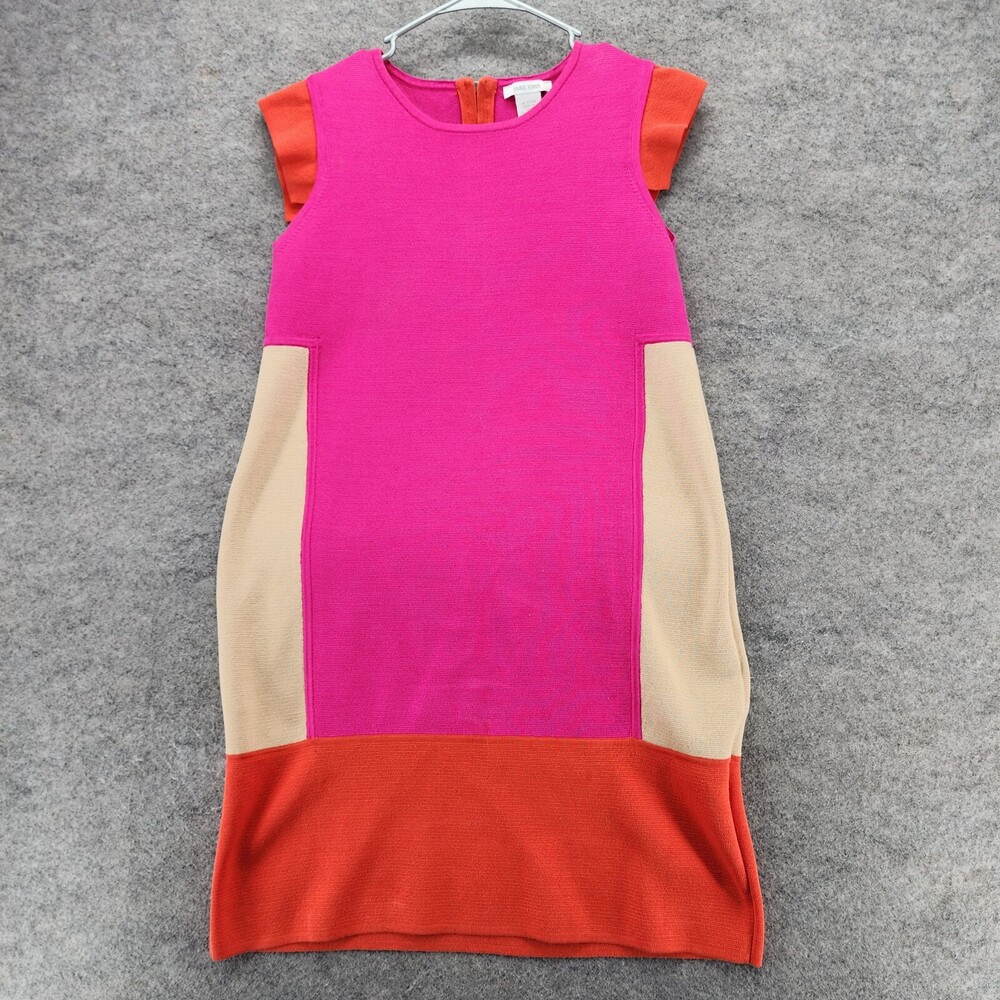 Joan Vass Dress Womens 2 Short Sleeve Pink